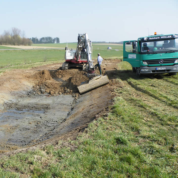 Anlage von Tümpeln